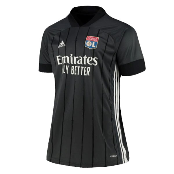 Camiseta Lyon Segunda Equipación Mujer 2020-2021 Negro